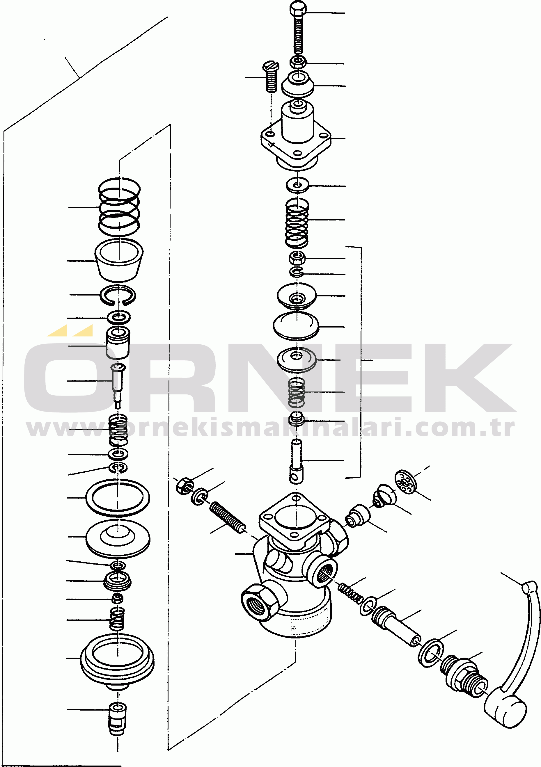 Komatsu 66C/D S/N 371510001 - UP PRESSURE REGULATOR