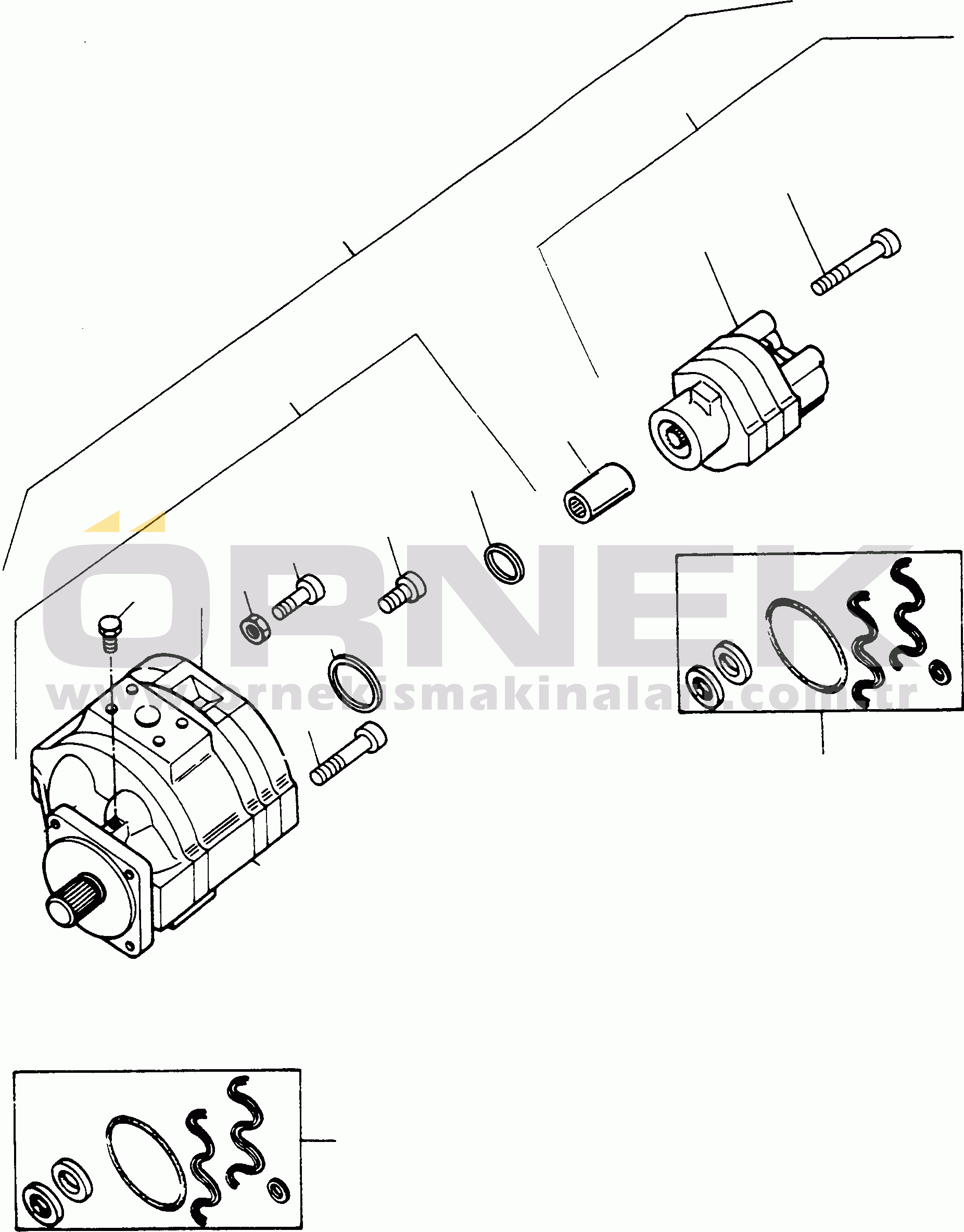 Komatsu 66C/D S/N 371510001 - UP TWIN PUMP