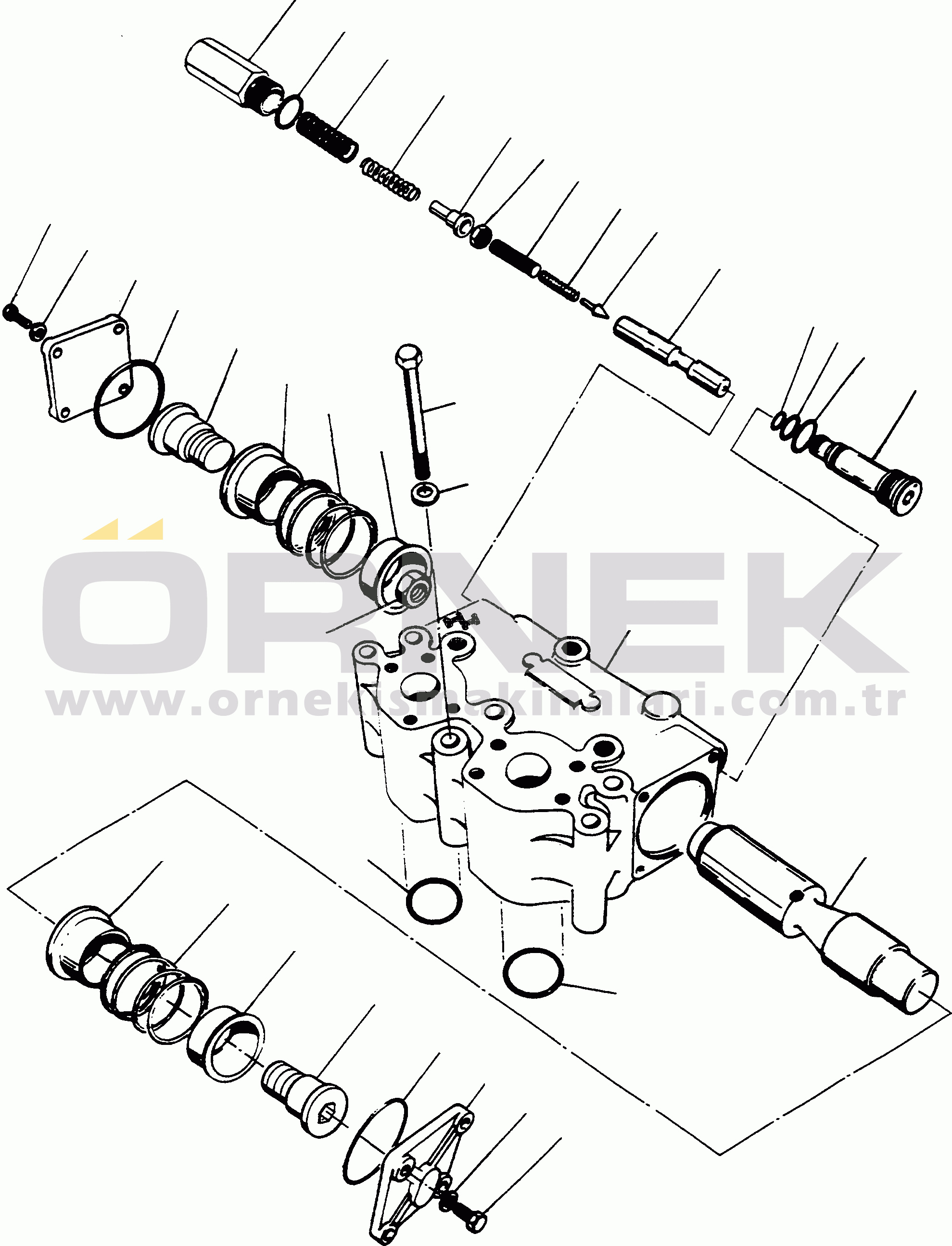 Komatsu 66C/D S/N 371510001 - UP CONTROL VALVE, 2 WAYS CONTROL VALVE