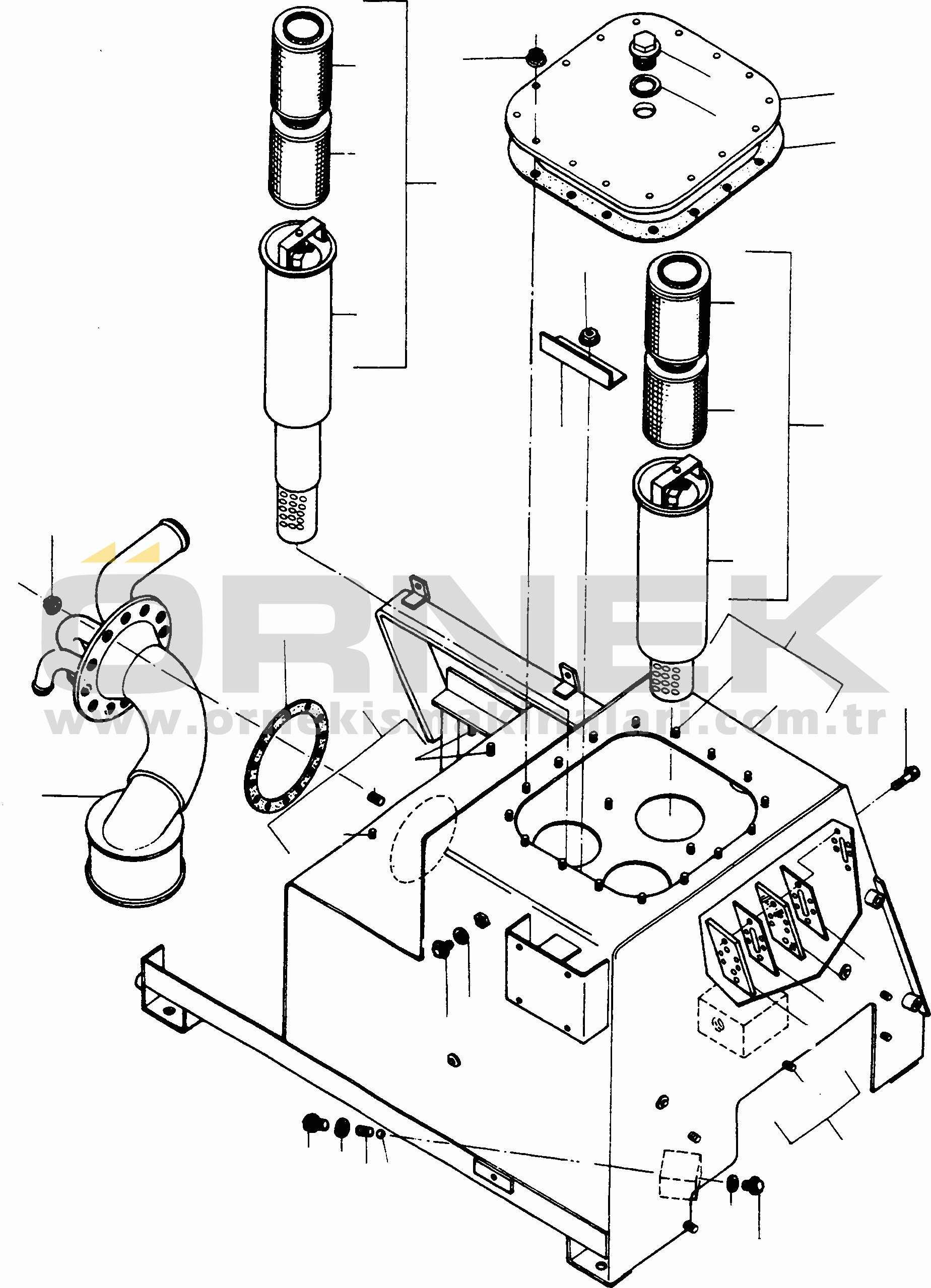 Komatsu 66C/D S/N 371510001 - UP OIL TANK