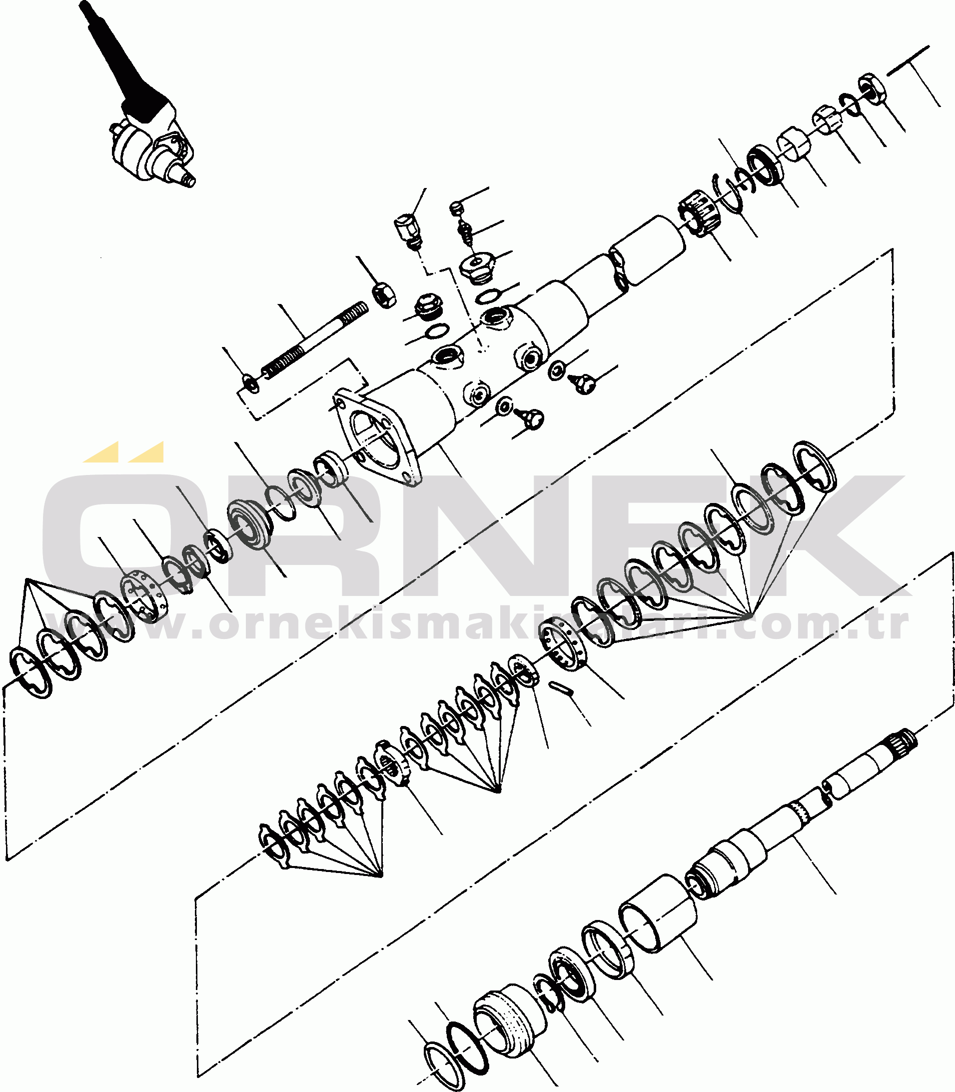 Komatsu 66C/D S/N 371510001 - UP STEERING COLUMN