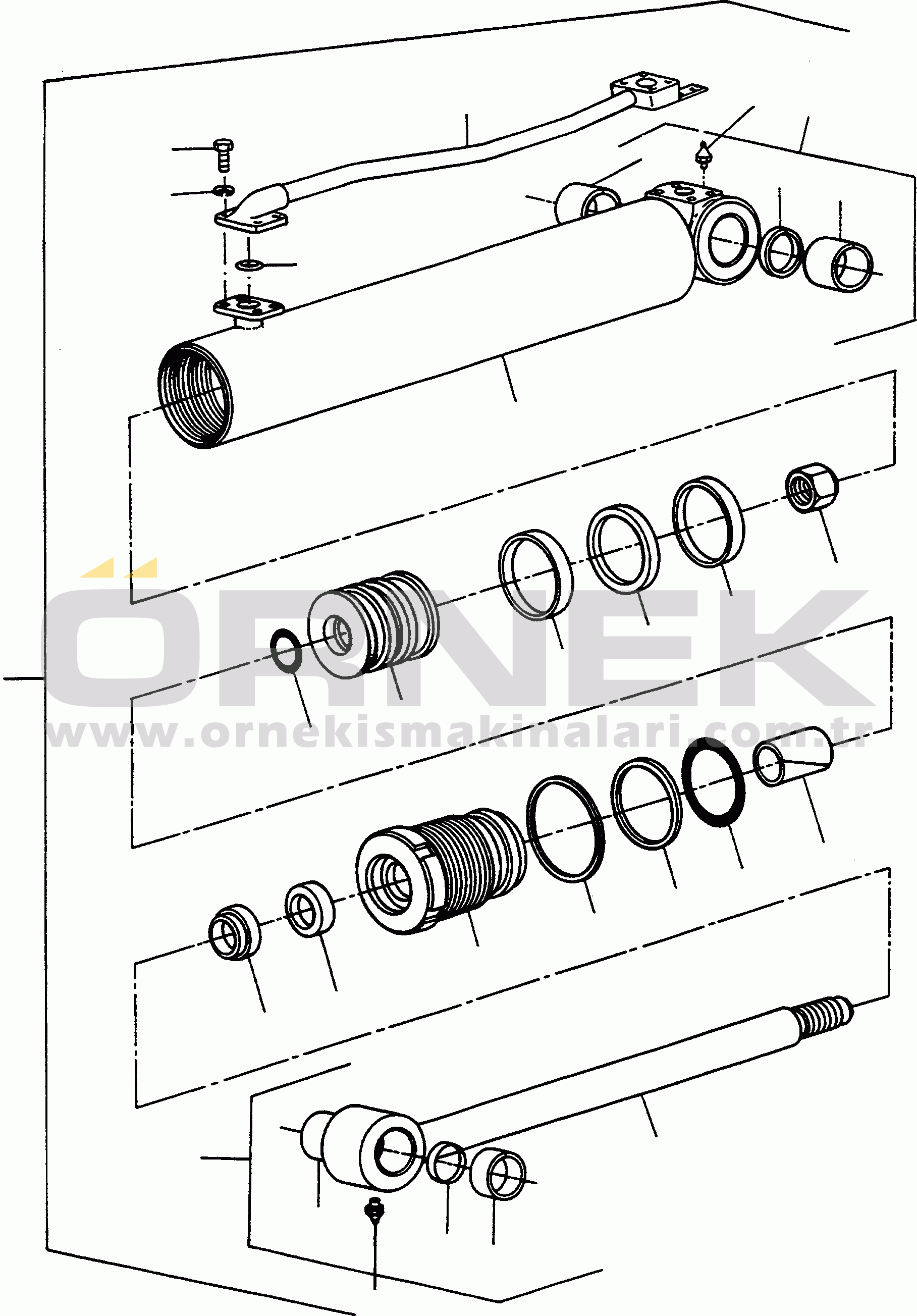 Komatsu 66C/D S/N 371510001 - UP LIFT CYLINDER