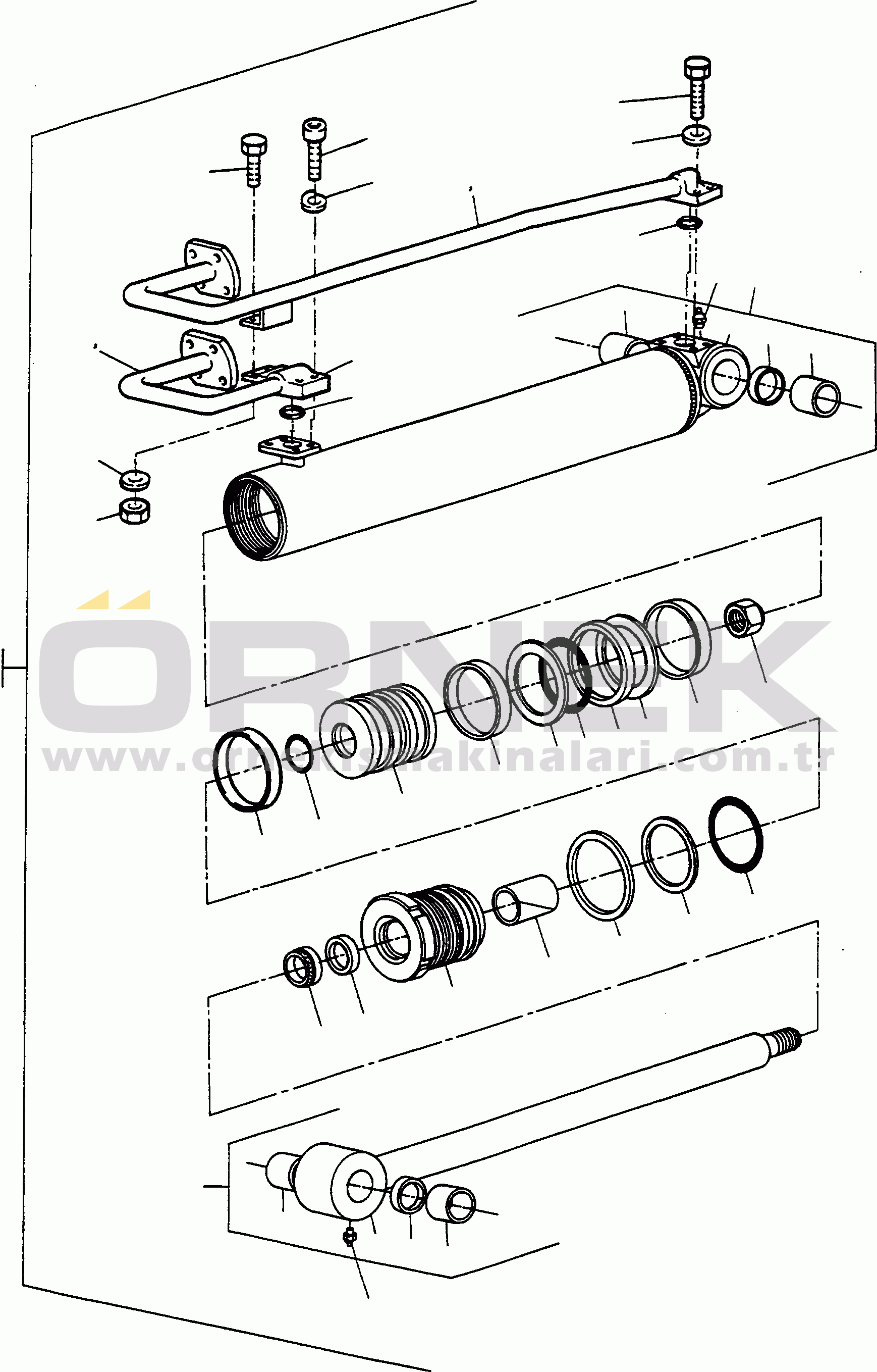 Komatsu 66C/D S/N 371510001 - UP BUCKET CYLINDER