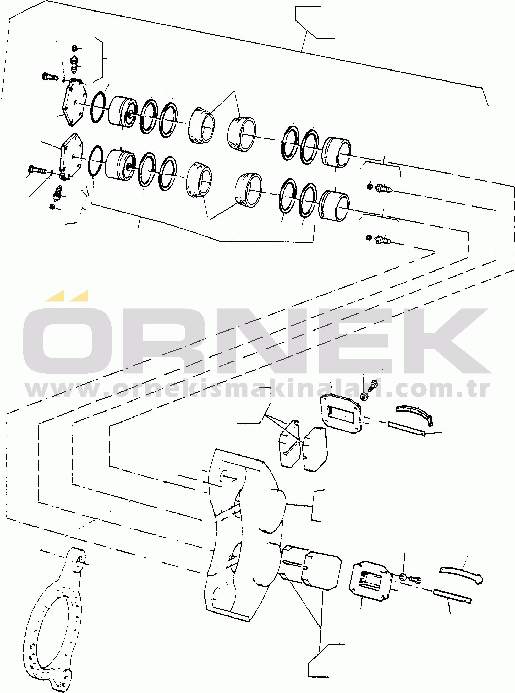 Komatsu 66C/D S/N 371510001 - UP REAR AXLE, BRAKE, DISC BRAKE