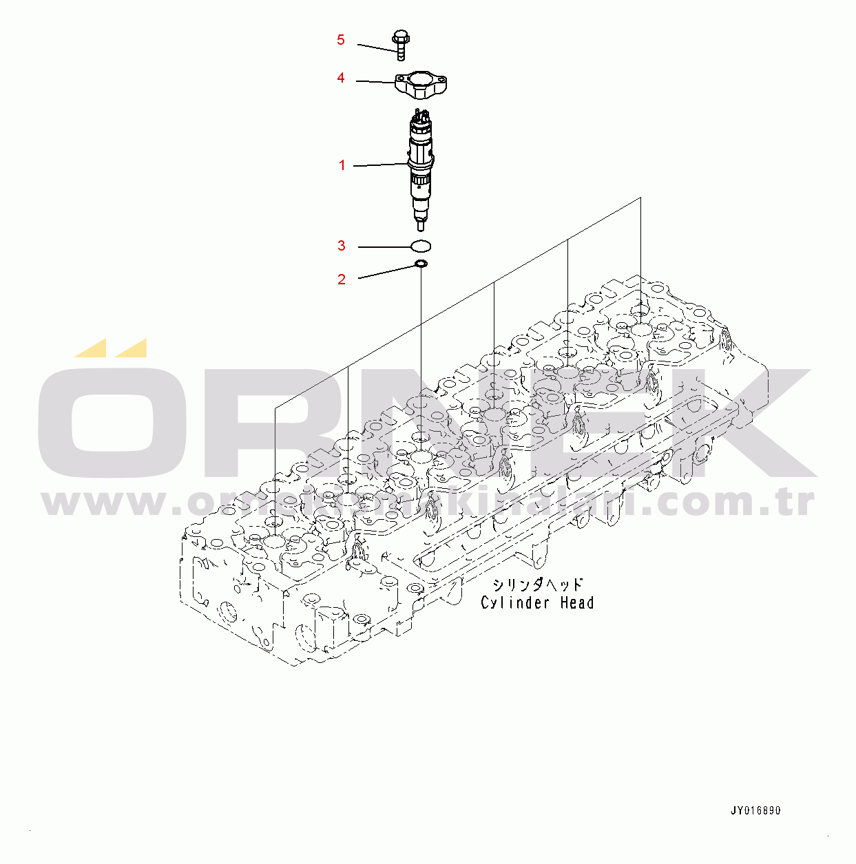 Komatsu SAA6D107E-2 S/N 26600164-UP (For PC210LC-10) Parts Performance, Injector