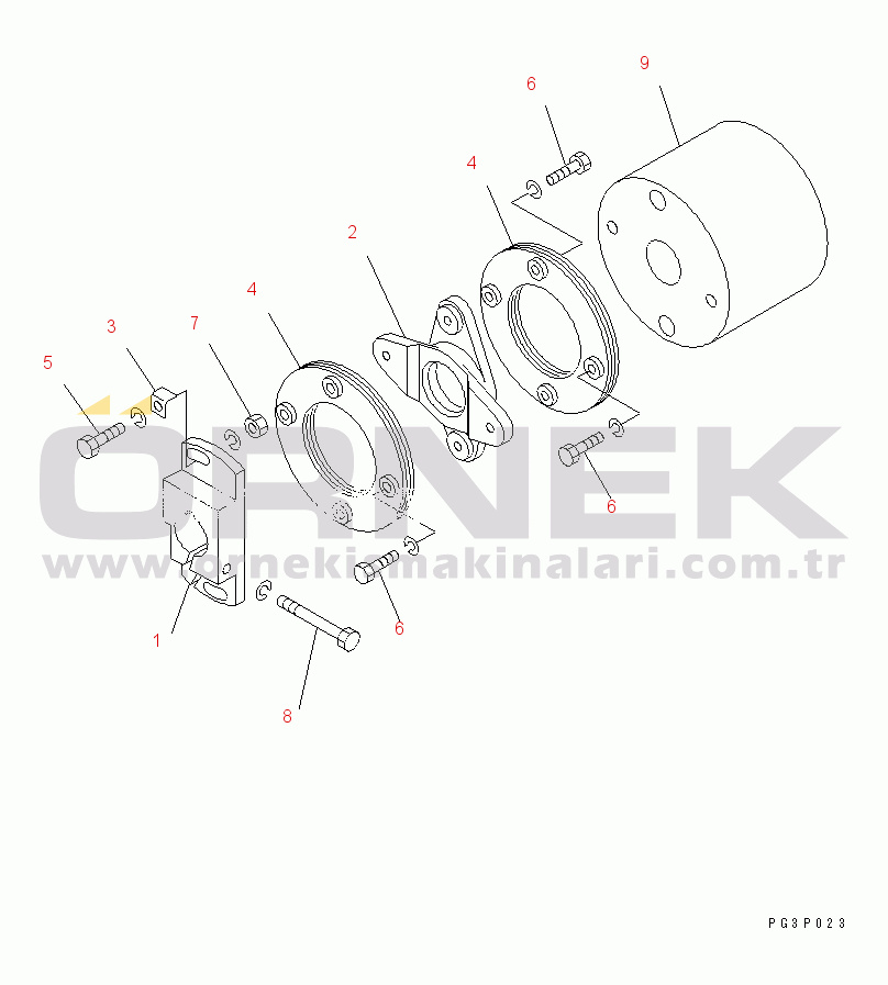 Komatsu 6D125-1B-P S/N 10001-UP FUEL INJECTION PUMP (COUPLING)(#10001-37407)