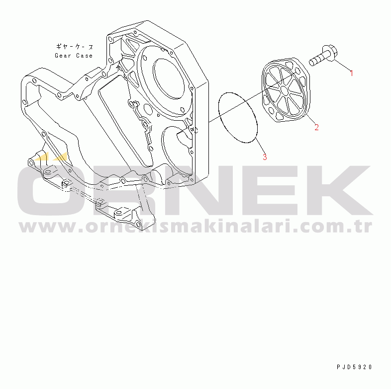 Komatsu SAA6D102E-2C-8 S/N 26274903-UP FRONT GEAR TRAIN COVER