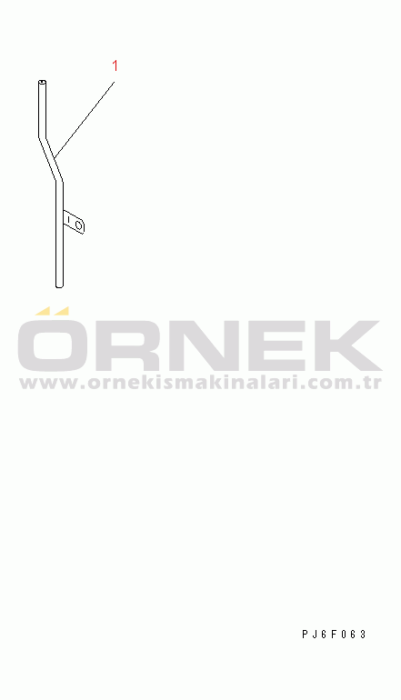 Komatsu SAA6D102E-2C-8 S/N 26274903-UP MUFFLER DRAIN TUBE