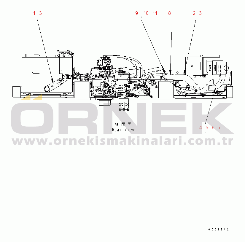 Komatsu CD110R-2 S/N 1501-UP (For North America) SUCTION LINE