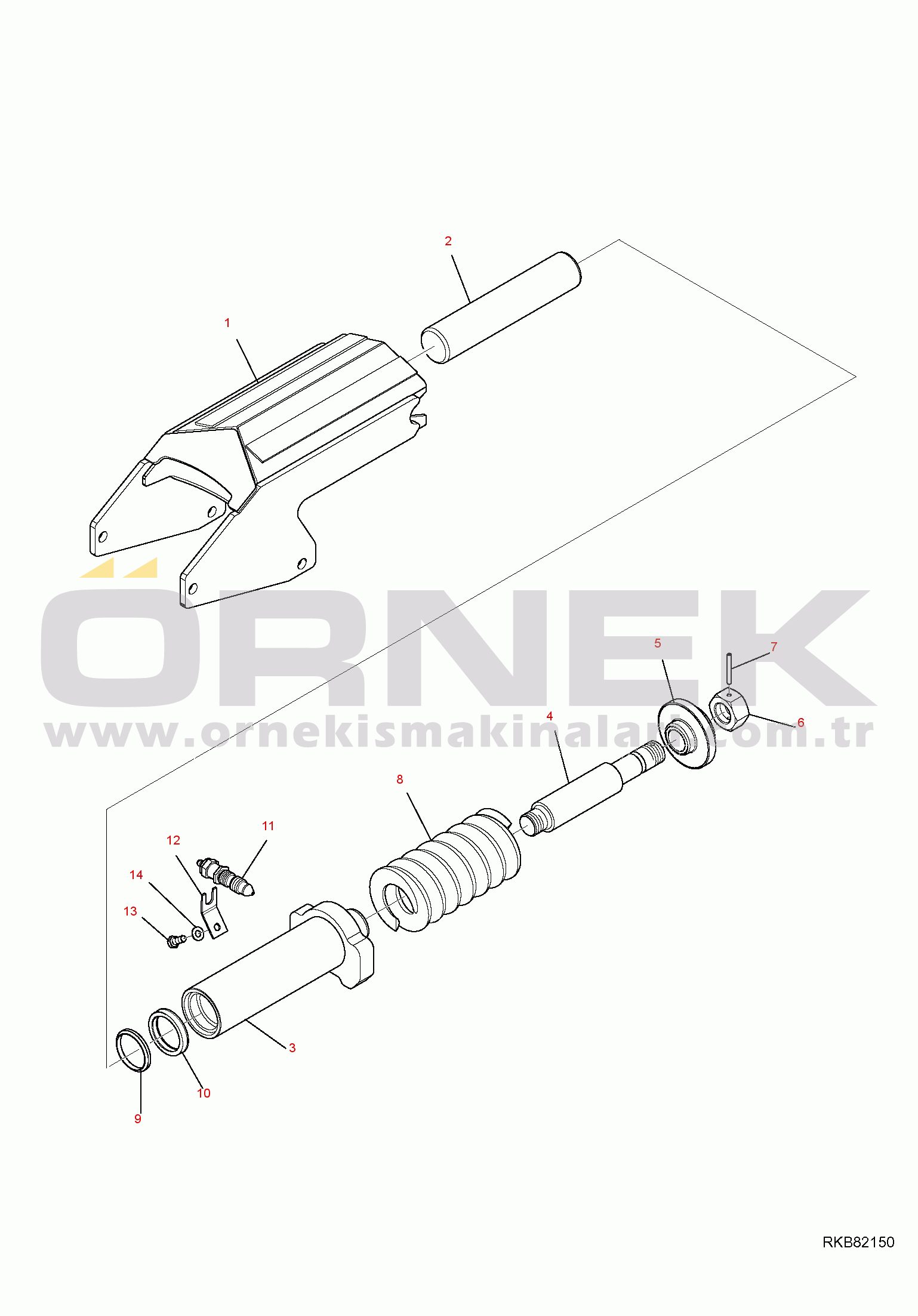Komatsu CK20-1 S/N F00003-UP RECOIL SPRING, R.H.