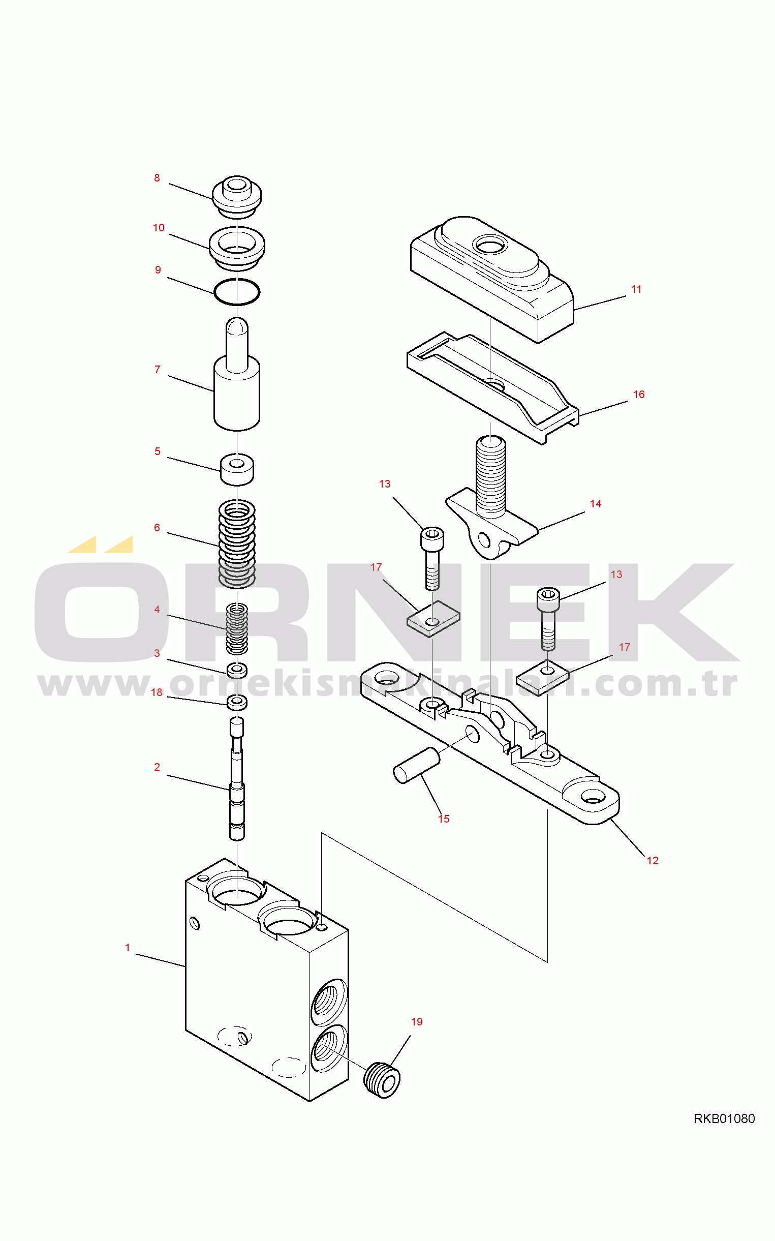 Komatsu CK25-1 S/N F00003-UP PPC VALVE (ATTACHMENT)