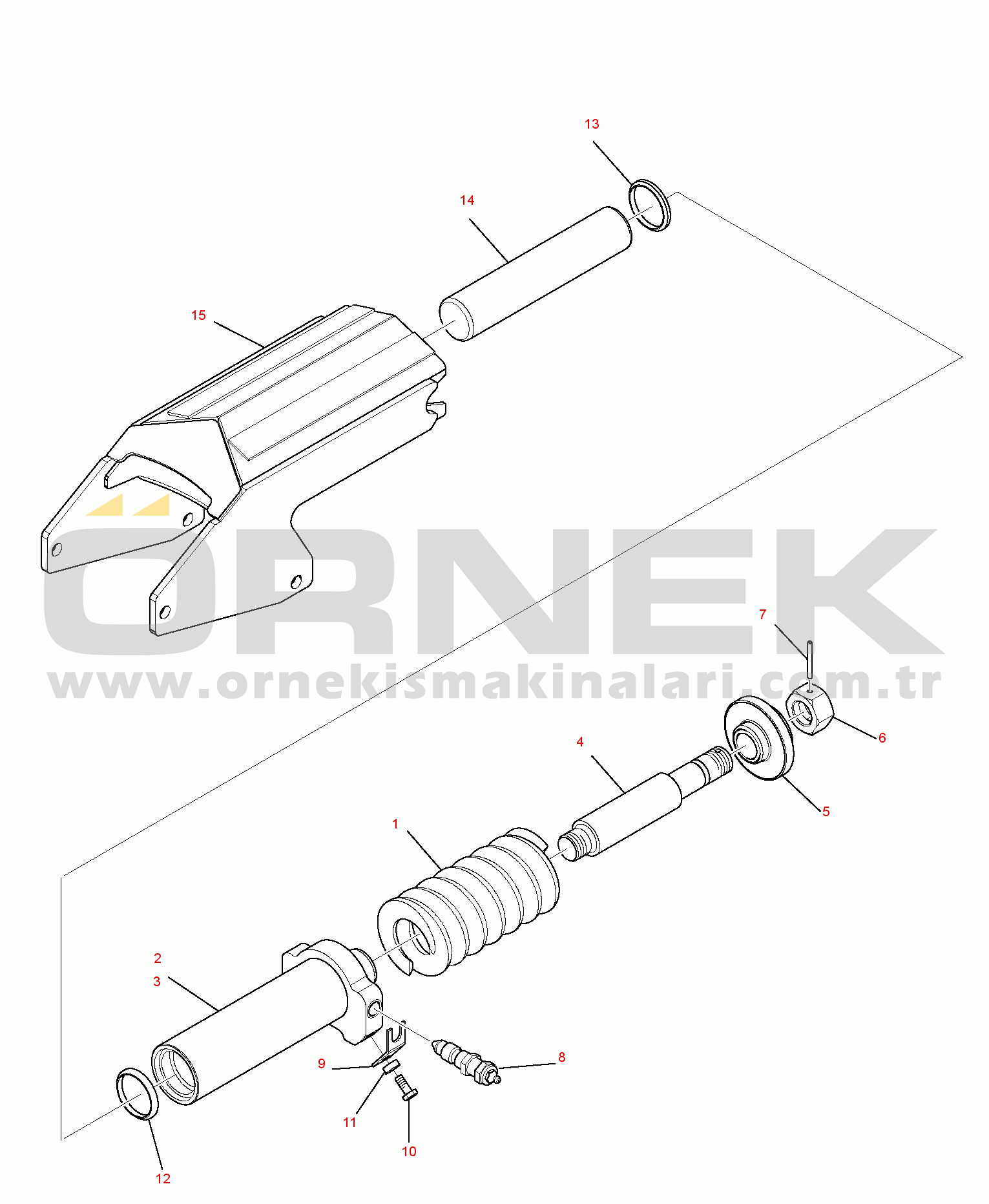Komatsu CK30-1 USA S/N F00003-UP DAMPER AND IDLER