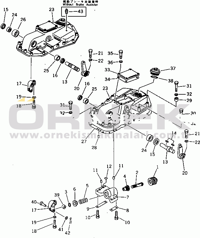 Komatsu D155A-2A S/N 57001-UP BRAKE BOOSTER