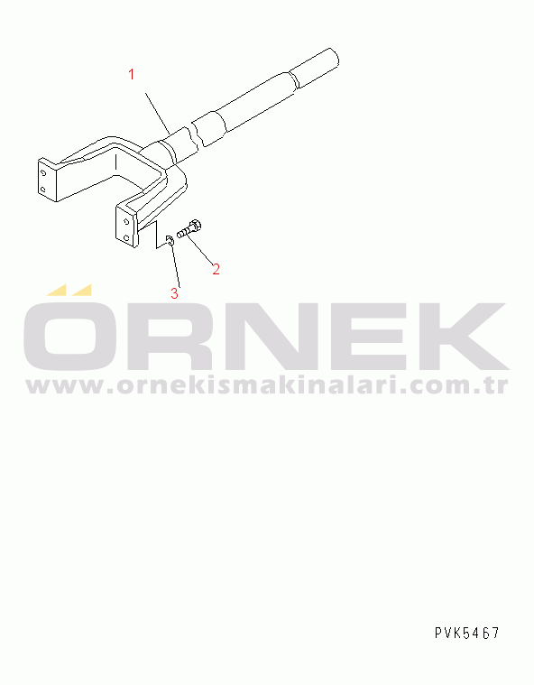 Komatsu D20Q-7-M S/N 61132-UP IDLER CUSHIOSN ROD