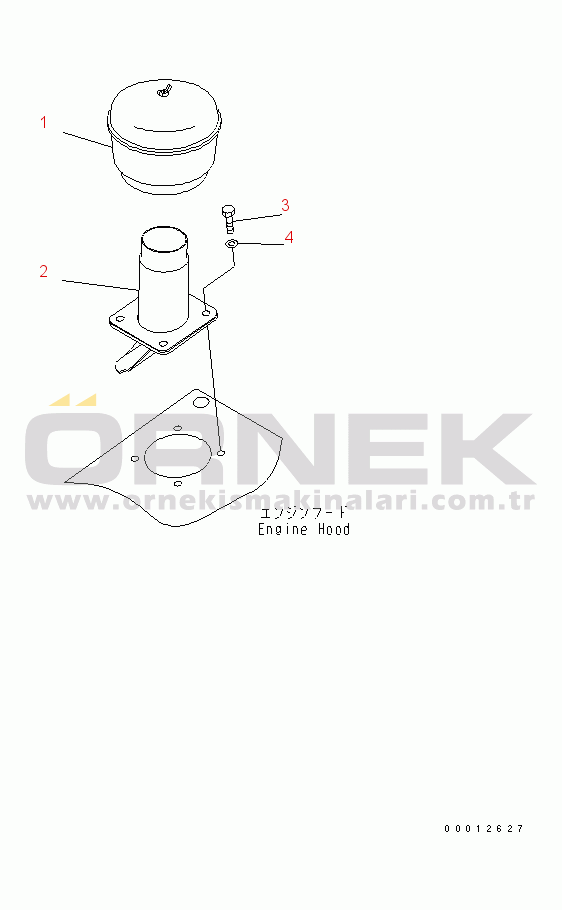 Komatsu D21A-8 S/N 83001-UP PRE CLEANER