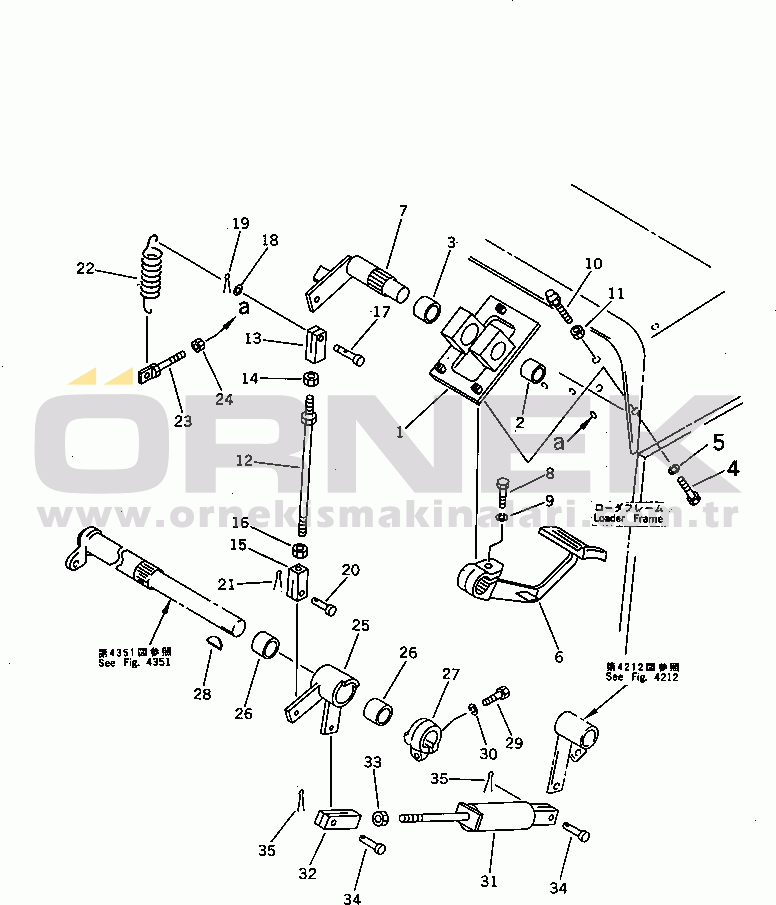 Komatsu D31S-18 S/N 40001-UP INCHING PEDAL