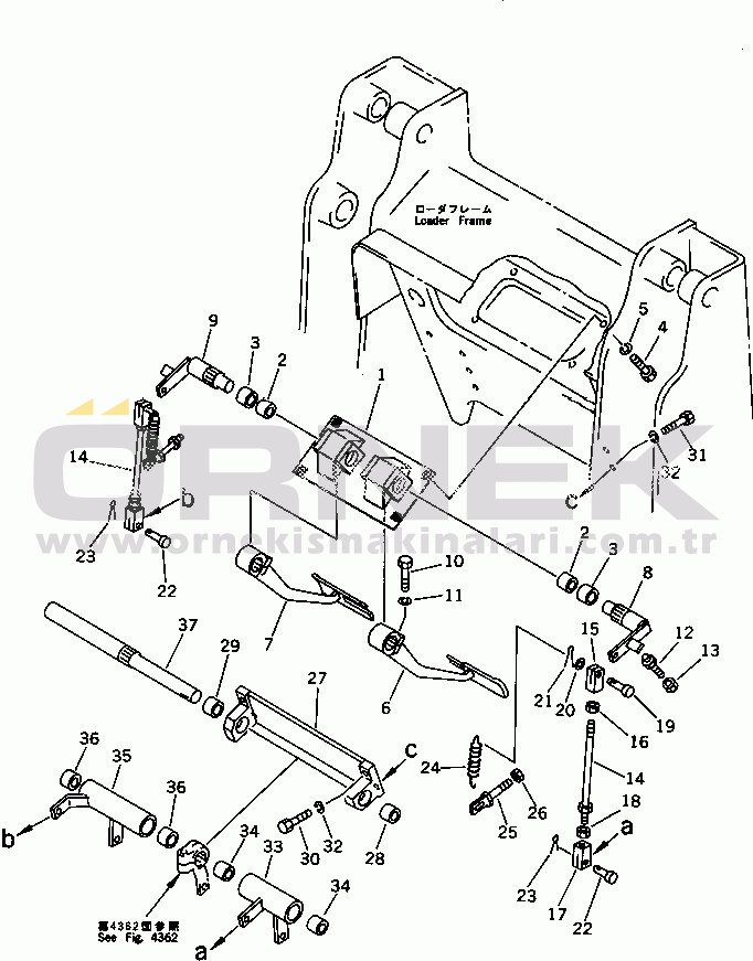 Komatsu D31S-18 S/N 40001-UP STEERING PEDAL (FOR PEDAL STEERING) (NOISE SUPPRESION FOR EC)(#40238-)