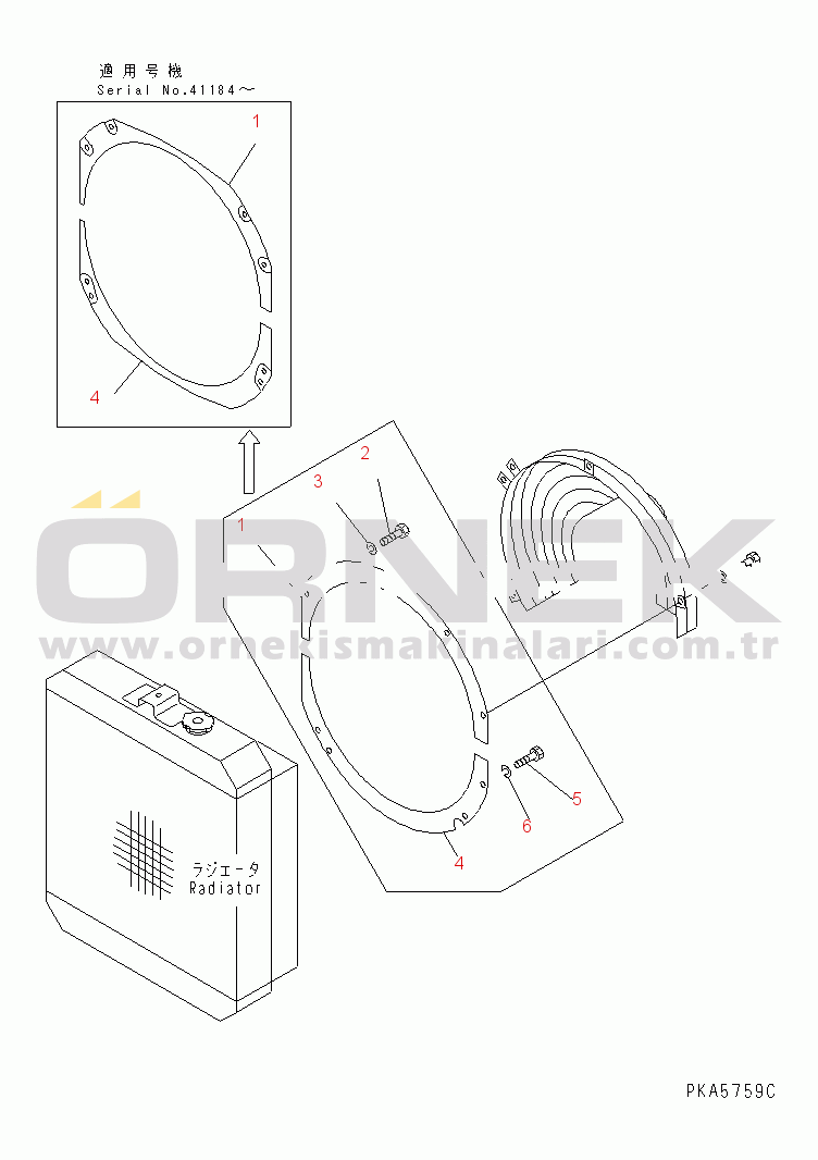 Komatsu D31S-20 S/N 41001-UP TIP CLEARANCE COVER(#41140-)