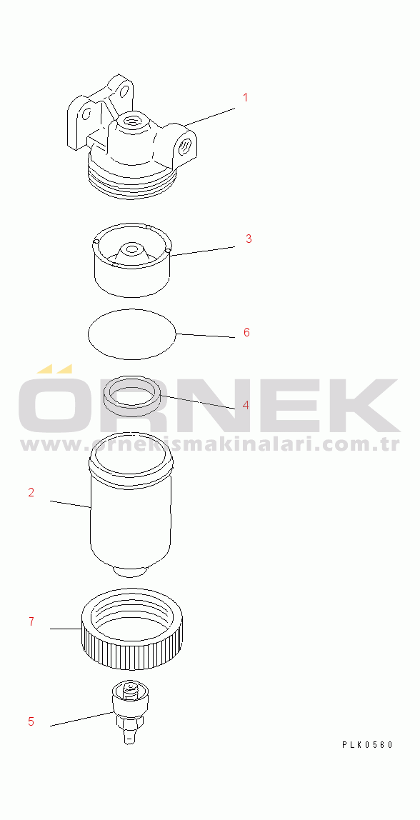 Komatsu D41E-6 S/N B20001-UP WATER SEPARATOR