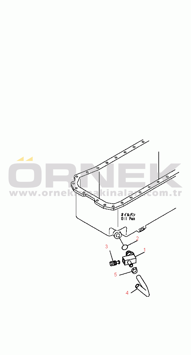 Komatsu D41E-6 S/N B40001-UP OIL PAN