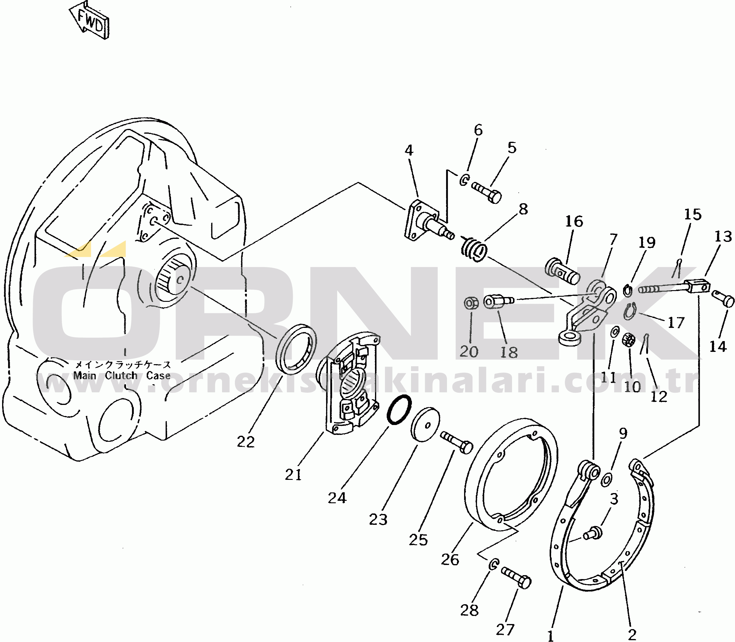 Komatsu D50P-18 S/N 83001-UP INERTIA BRAKE