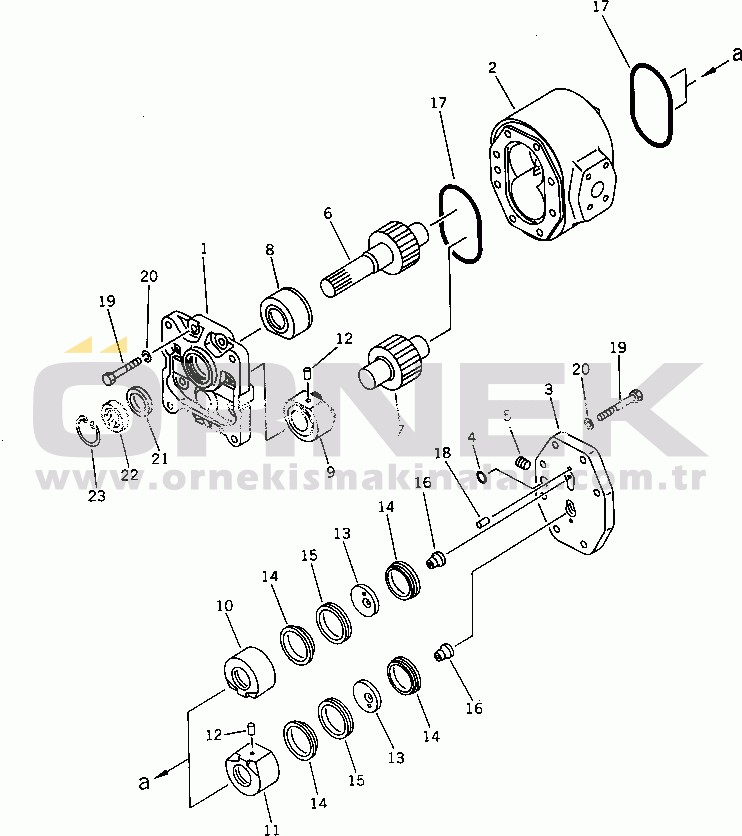 Komatsu D65A-11D S/N 50001-UP WORK EQUIPMENT PUMP