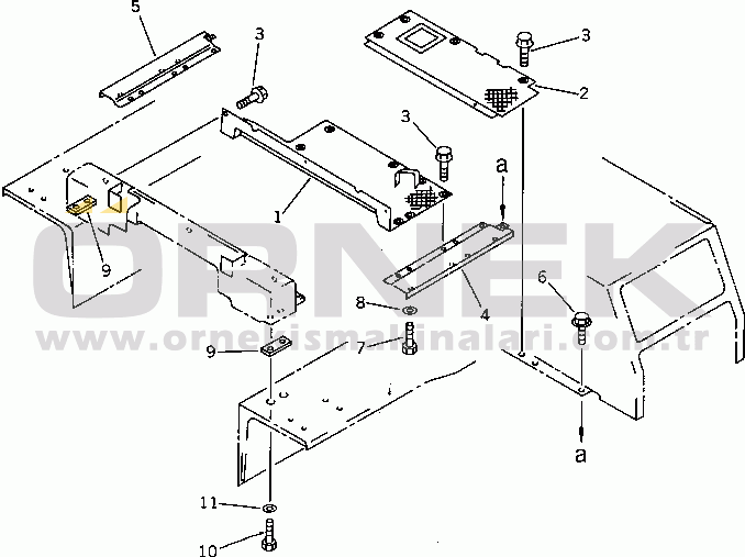 Komatsu D65A-11 S/N 50001-UP FLOOR PLATE