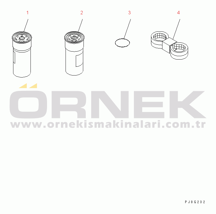 Komatsu D65PX-15 S/N 67001-UP ENGINE SPARE PARTS