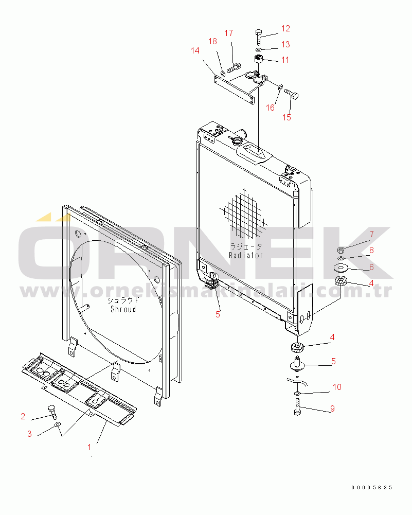 Komatsu D65PX-15 S/N 67001-UP (Overseas Version) COOLING (GUARD)