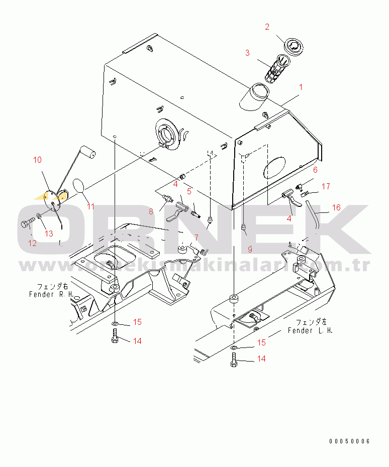 Komatsu D68ESS-12 S/N 1001-UP (Overseas Version) FUEL TANK