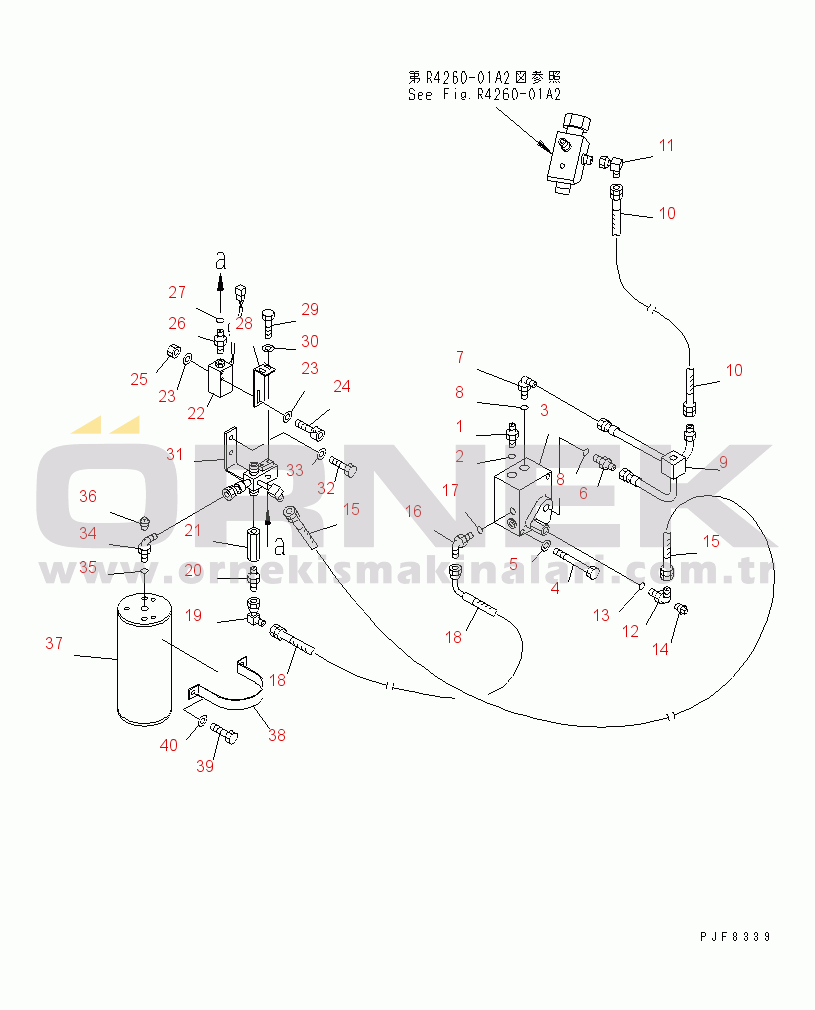 Komatsu FD100-7 S/N 6001-UP BRAKE PIPING (2/3) (WET BRAKE)