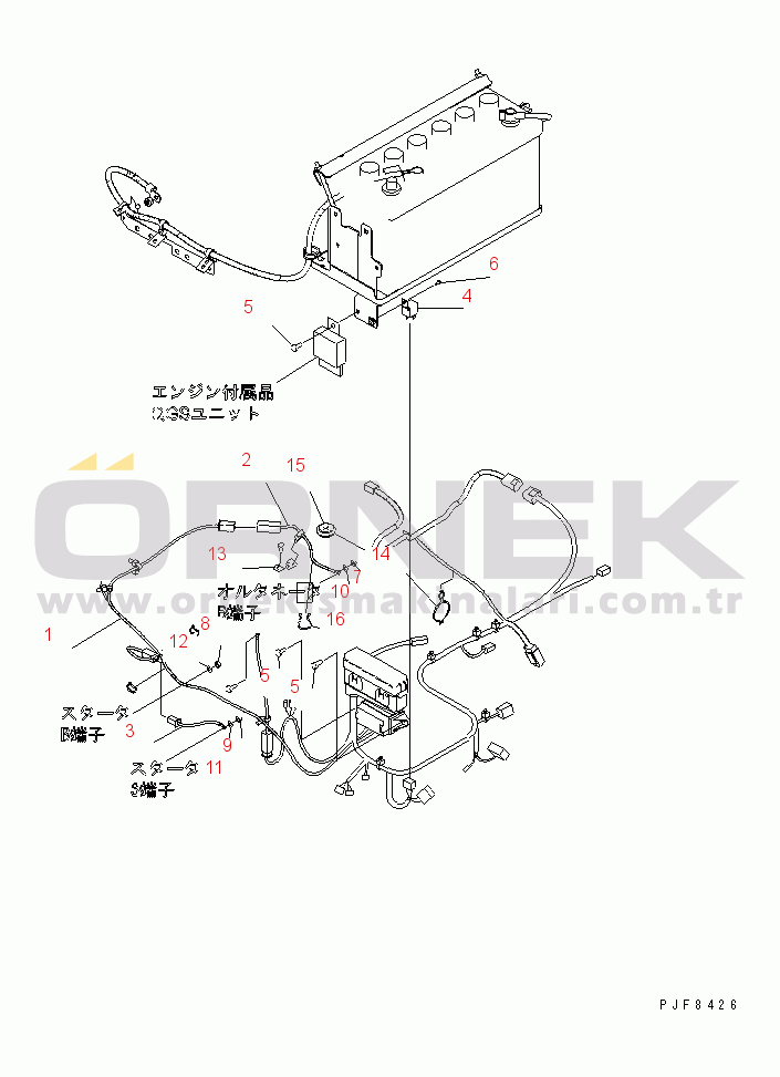 Komatsu FD20H/25H-16 S/N 700001-UP ELECTRICAL SYSTEM (ENGINE WIRING)(#704379-)