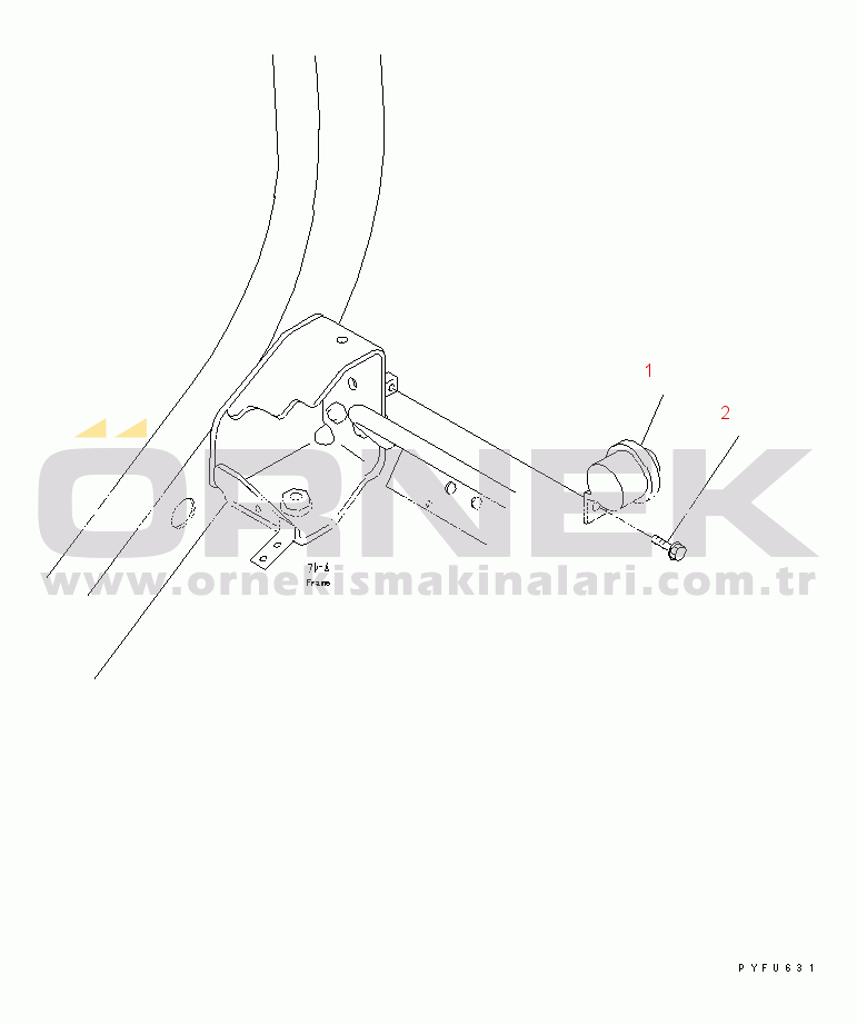 Komatsu FD35Y/40Y-10 S/N 133001-UP ELECTRICAL SYSTEM (BACK-UP BUZZER)
