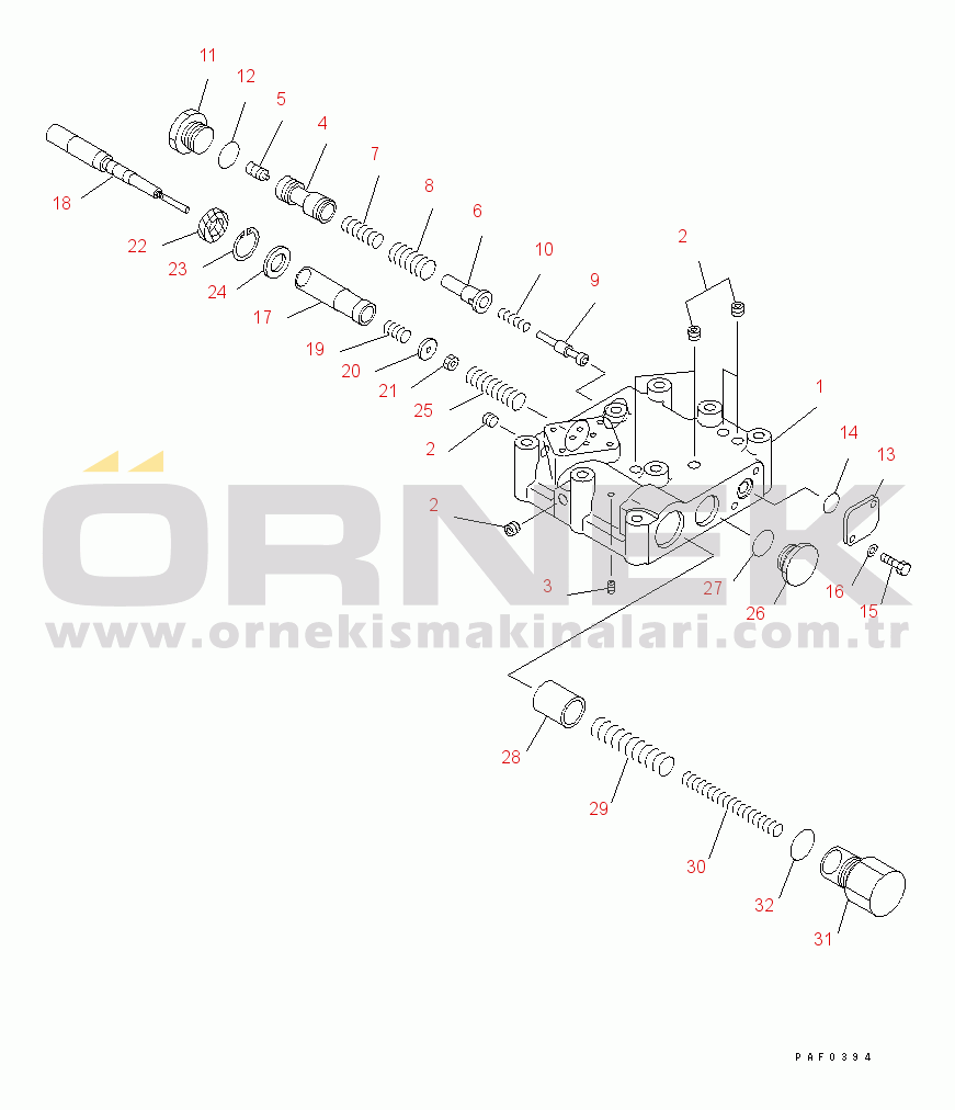 Komatsu FG18-17 S/N 630001-UP TORQUE FLOW TRANSMISSION (5/6) (TRANSMISSION CONTROL VALVE)