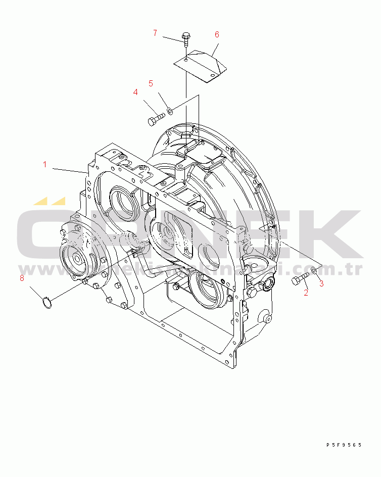 Komatsu FG40-10-US S/N 133001-UP TORQUE CONVERTER MOUNTING PARTS