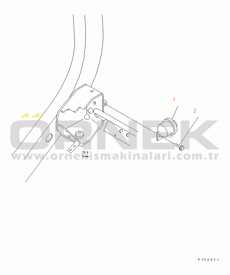 Komatsu FG40Z-10 S/N 133001-UP ELECTRICAL SYSTEM (BACK-UP BUZZER)