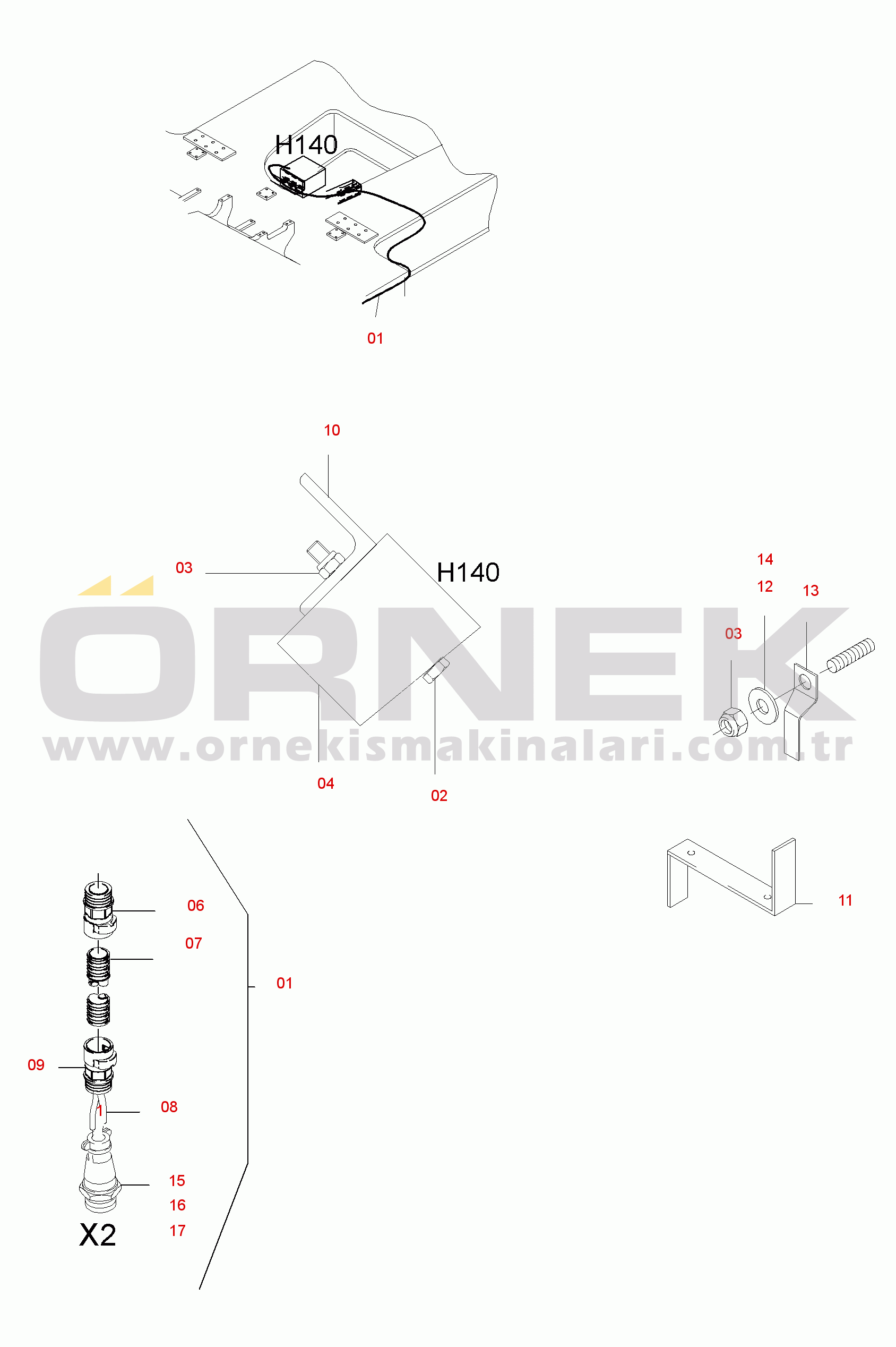 Komatsu PC3000-6 S/N 06234 Movement Signal Arr.