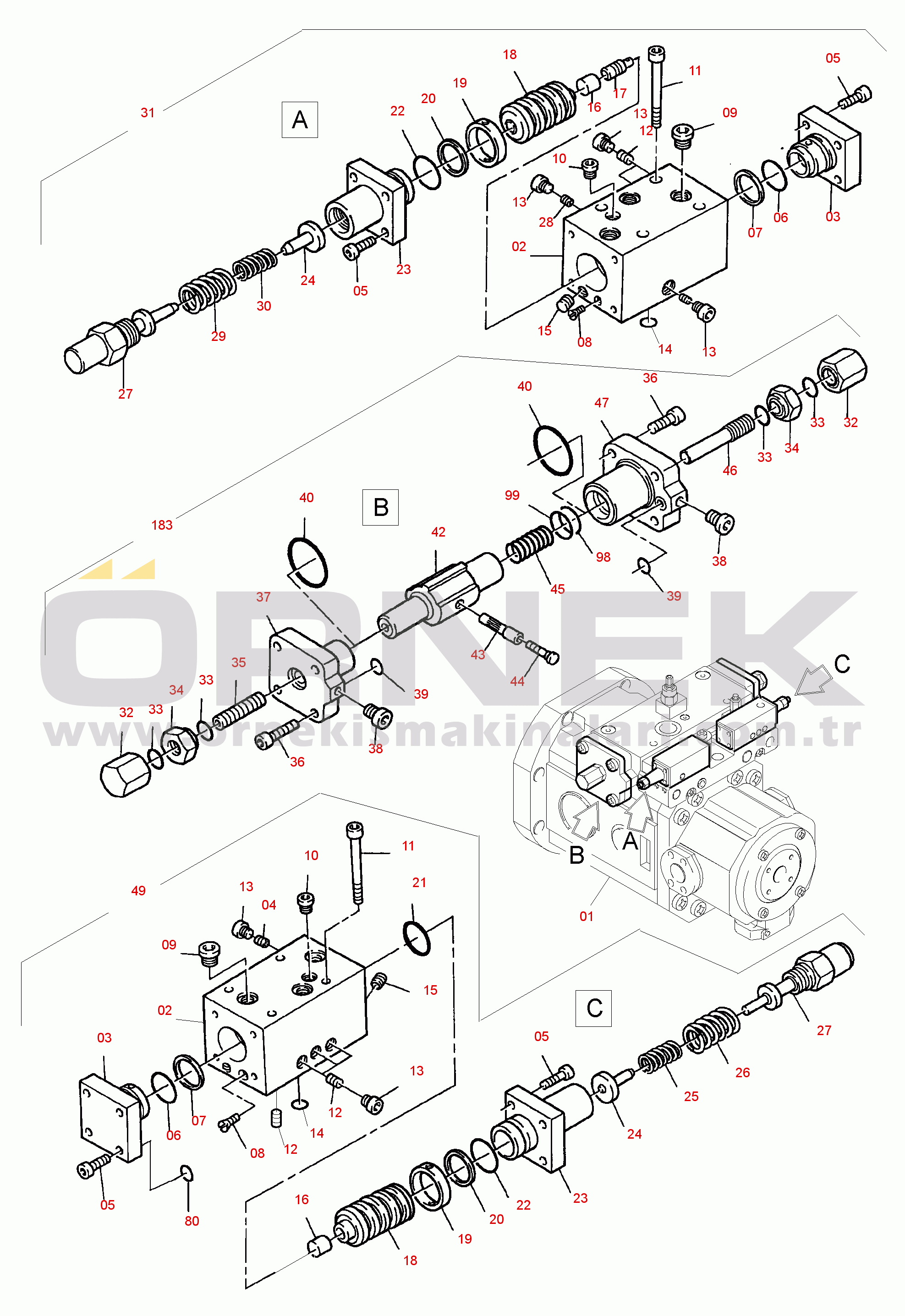 Komatsu PC8000-6E S/N 12074 Variable Displacement Pump