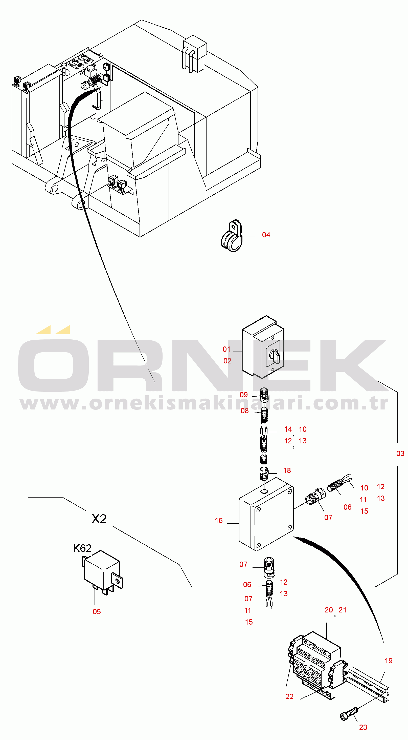 Komatsu PC3000-6 S/N 46183 Electric Parts - Transfusing Pump