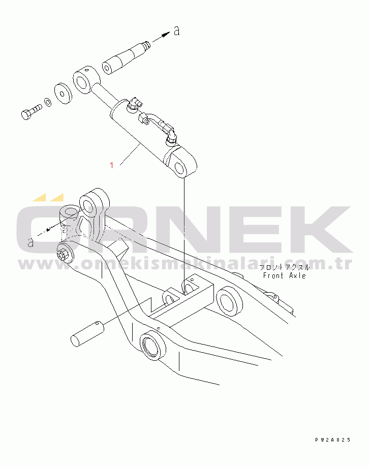 Komatsu GD655-3Y S/N 4001-UP LEANING CYLINDER