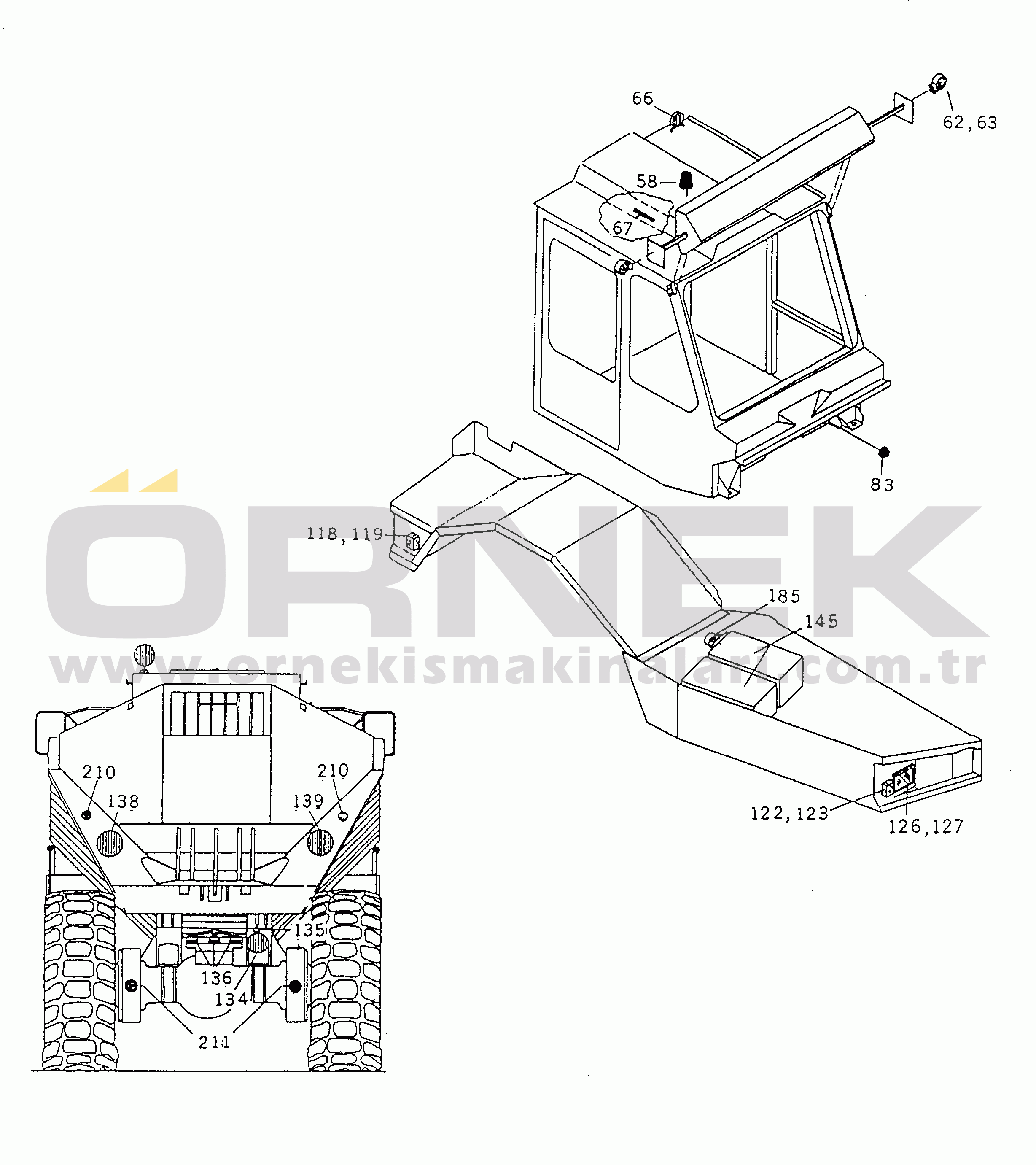 Komatsu HA270-1 S/N 65226-UP LIGHT EQUIPMENT(#65226-65830)