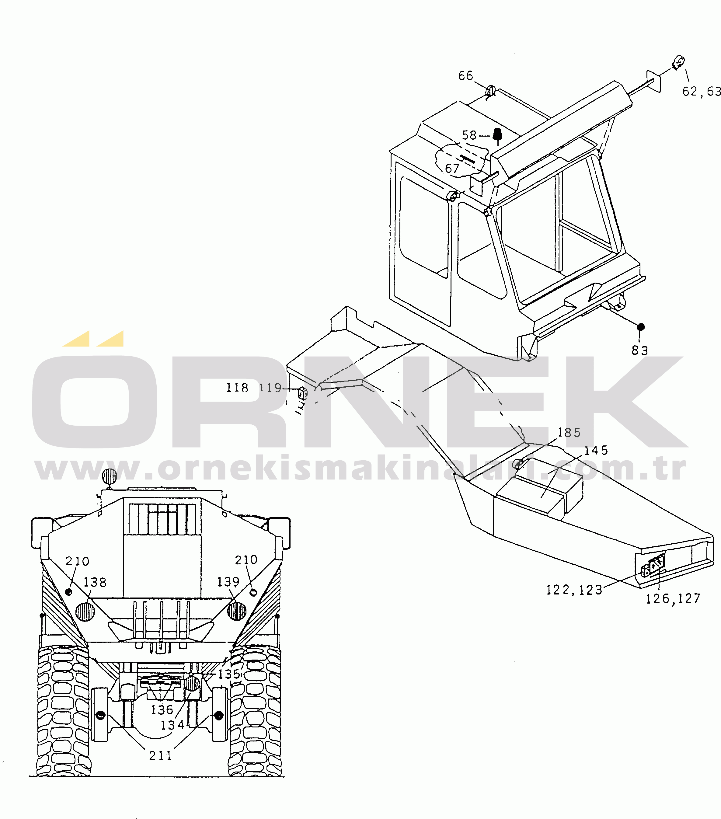 Komatsu HA270-1 S/N 65226-UP LIGHT EQUIPMENT(#311001-)