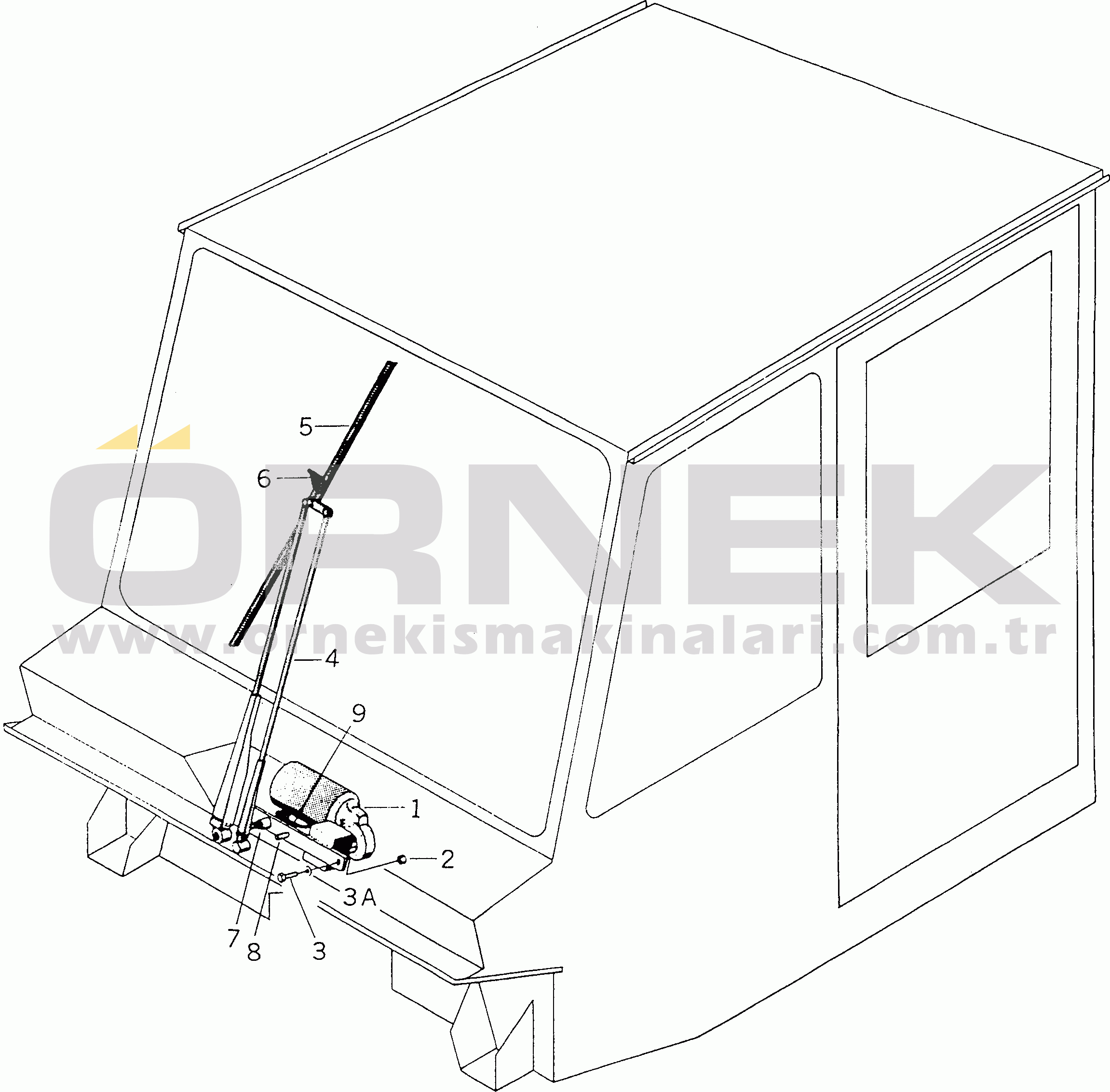 Komatsu HA270-1 S/N 65226-UP WINDOW WIPER