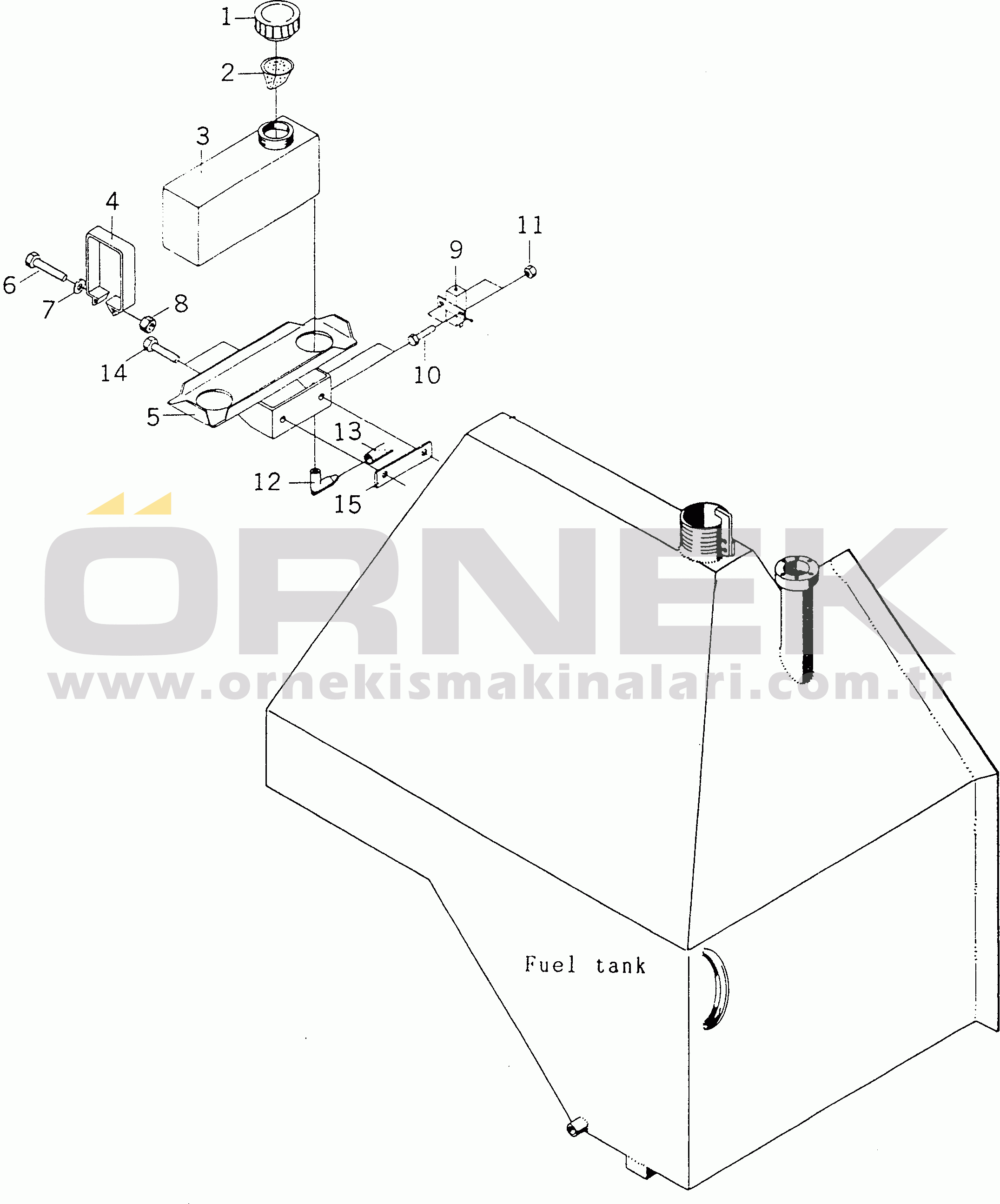 Komatsu HA270-1 S/N 65226-UP WATER TANK¤ WINDOW WASHER