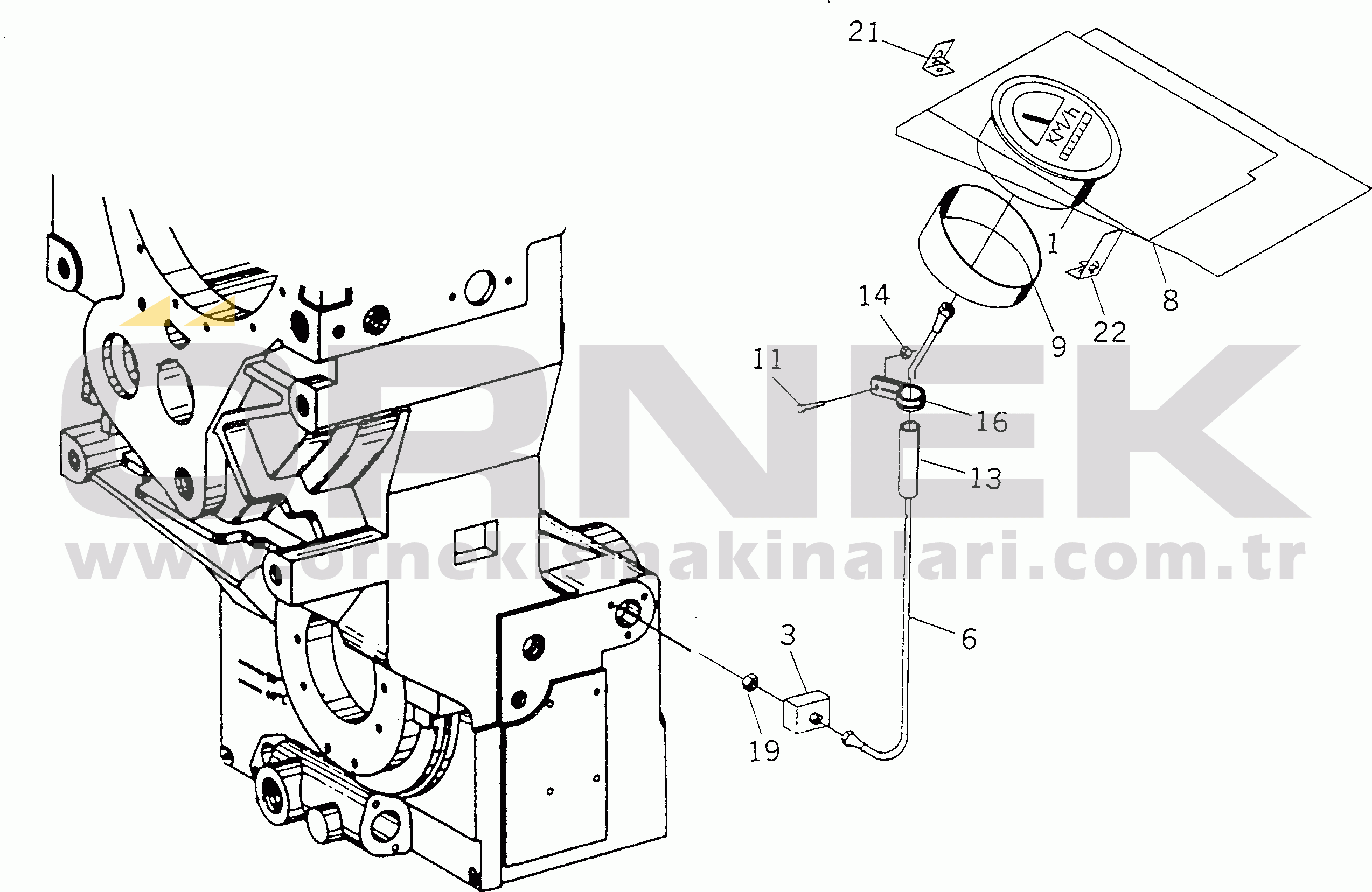 Komatsu HA270-1 S/N 65226-UP ROUTE RECORDER (SEVEN-DAYS)