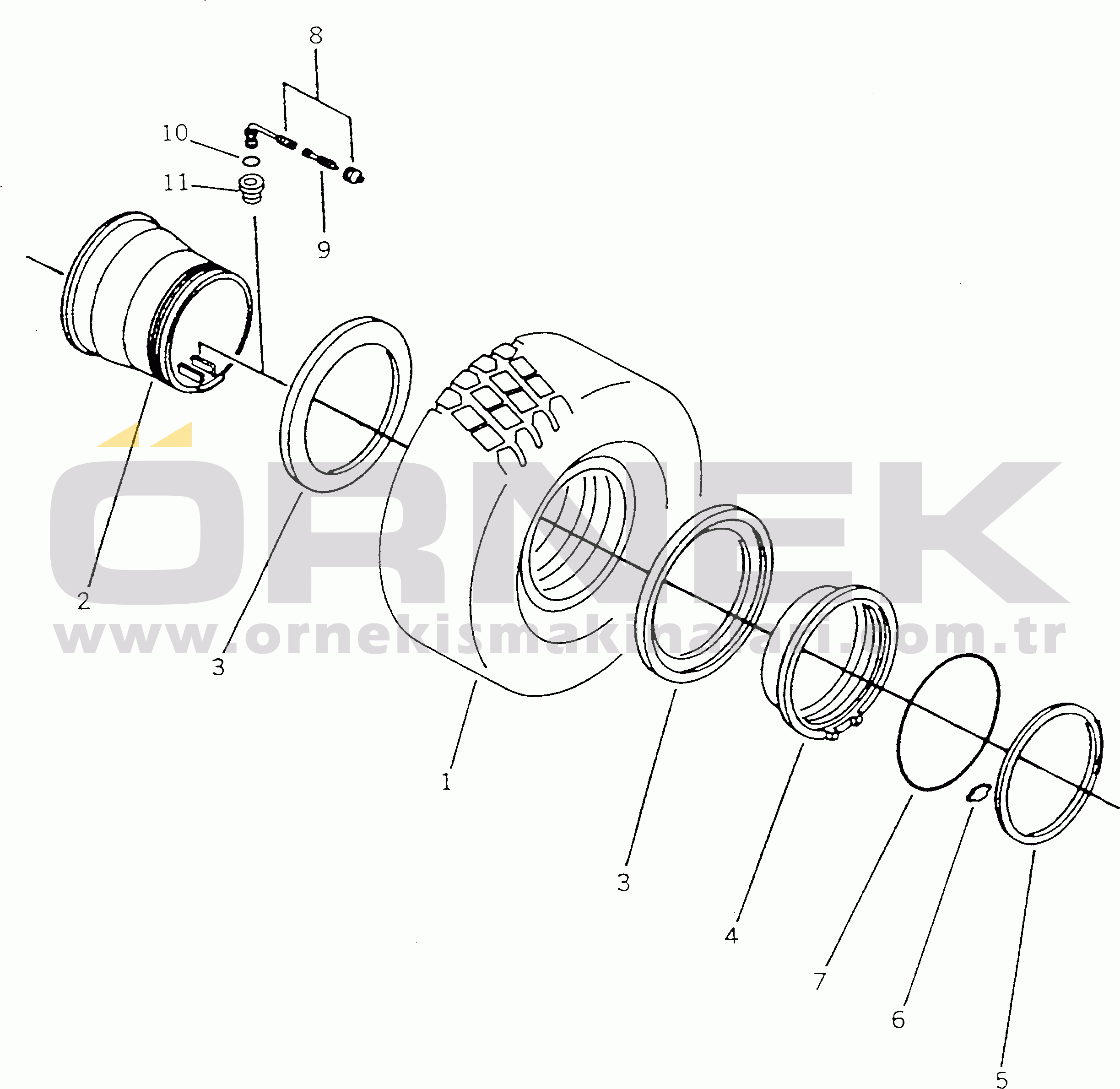 Komatsu HA270-3 S/N 313001-UP TIRE AND RIMES