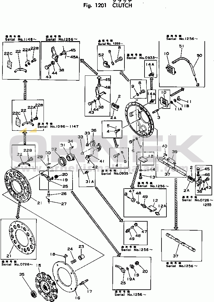Komatsu HD180-4 S/N 510-UP CLUTCH