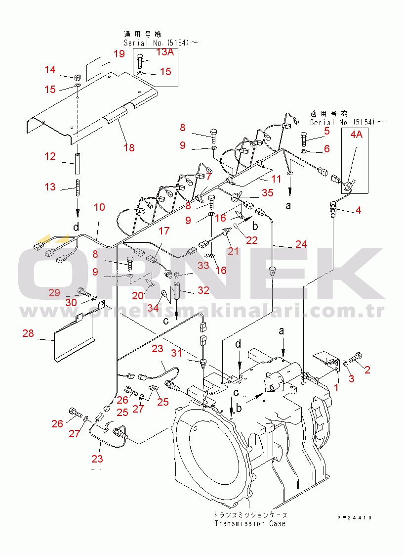 Komatsu HD255-5EO S/N 1001-UP TRANSMISSION SENSOR