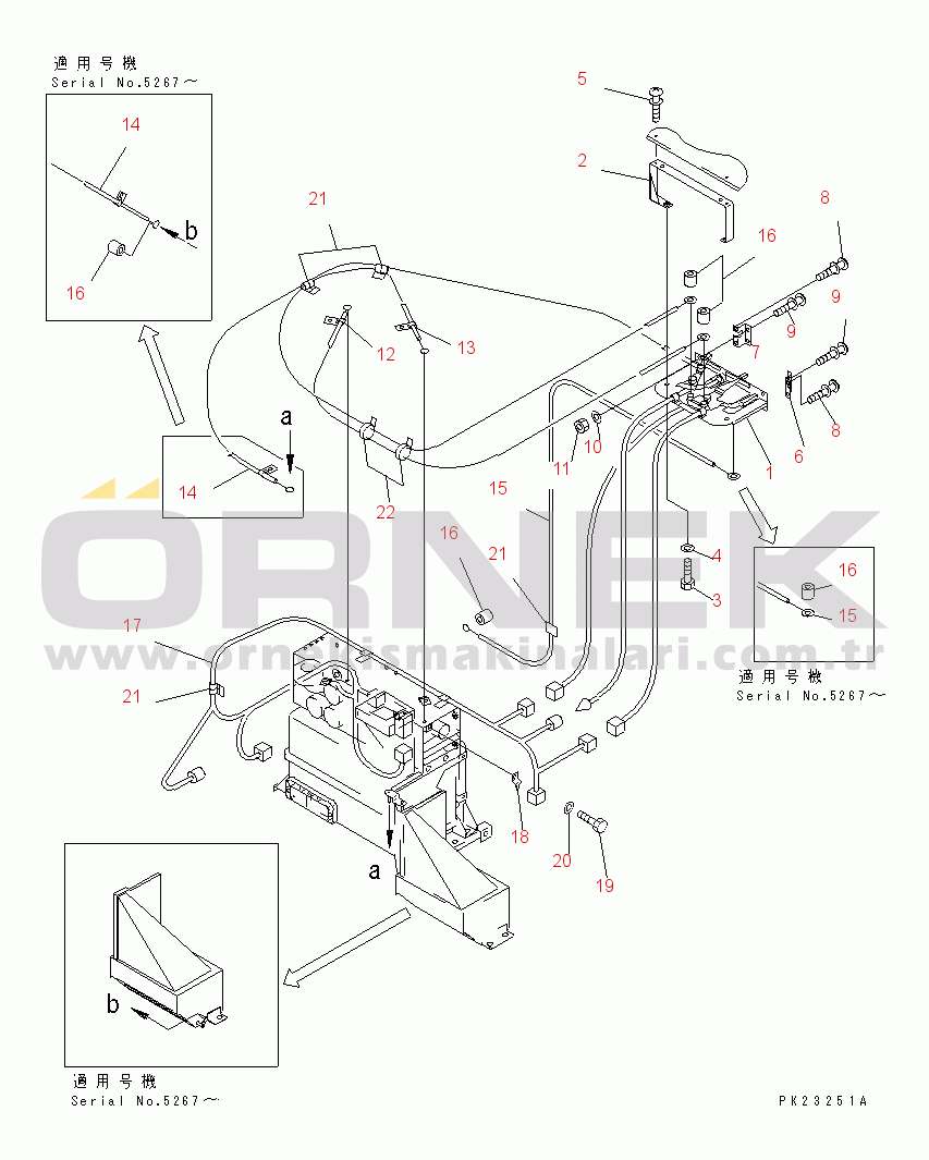 Komatsu HD325-6W S/N 5001-UP AIR CONDITIONER (7/7) (ELECTRICAL SYSTEM)(#5001-5679)
