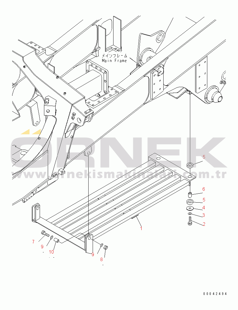 Komatsu HD325-7R S/N 11001-11033 (W/O EGR) TRANSMISSION UNDER GUARD(#11001-)